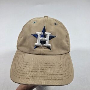 Houston Astros Carhartt Cap Hat Genuine Merchandise Tan Blue Star Emblem